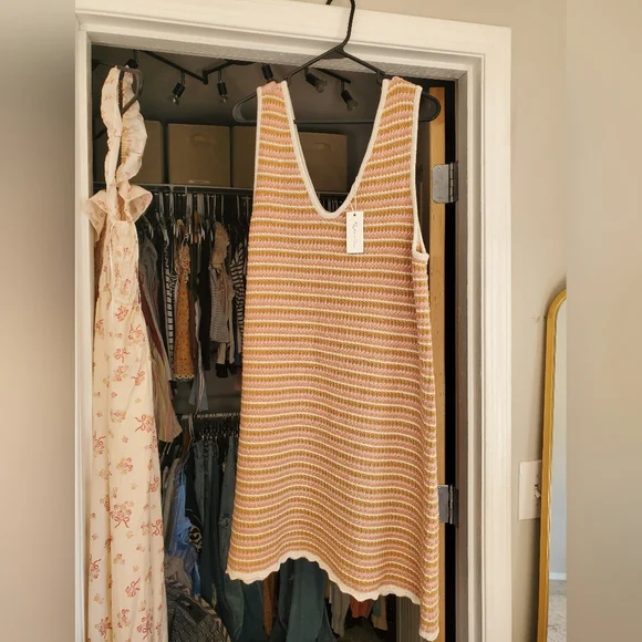 NWT rylee + Cru Crochet Tank Dress - Picture 4 of 5